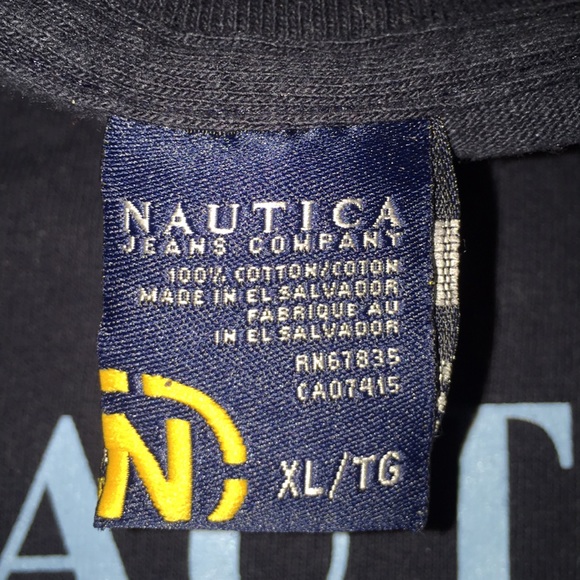 ** VINTAGE NAUTICA JEANS TEE ** - Picture 5 of 5